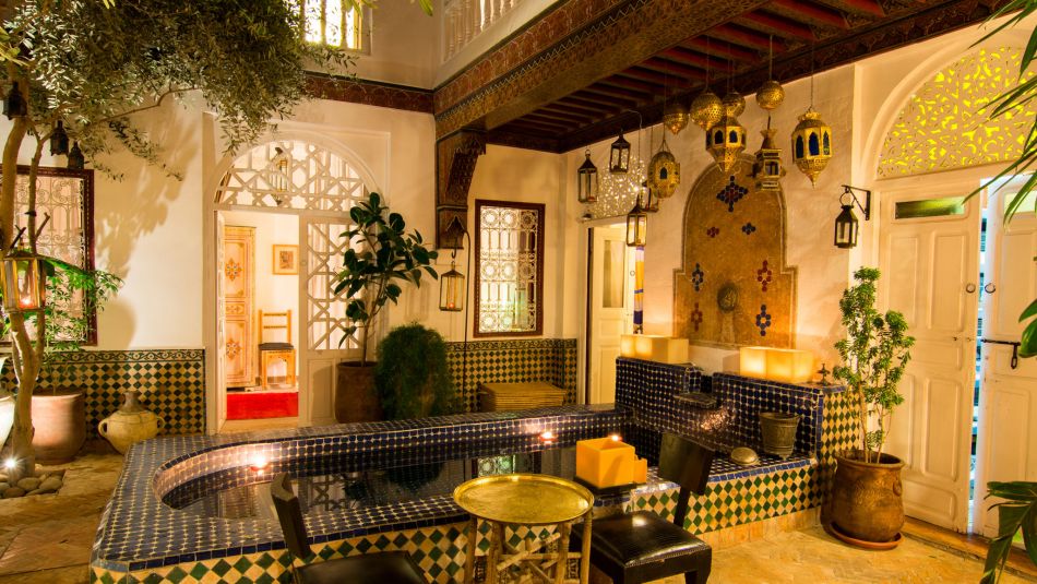 Toute l'architecure de Marrakech à La Terrasse des Oliviers